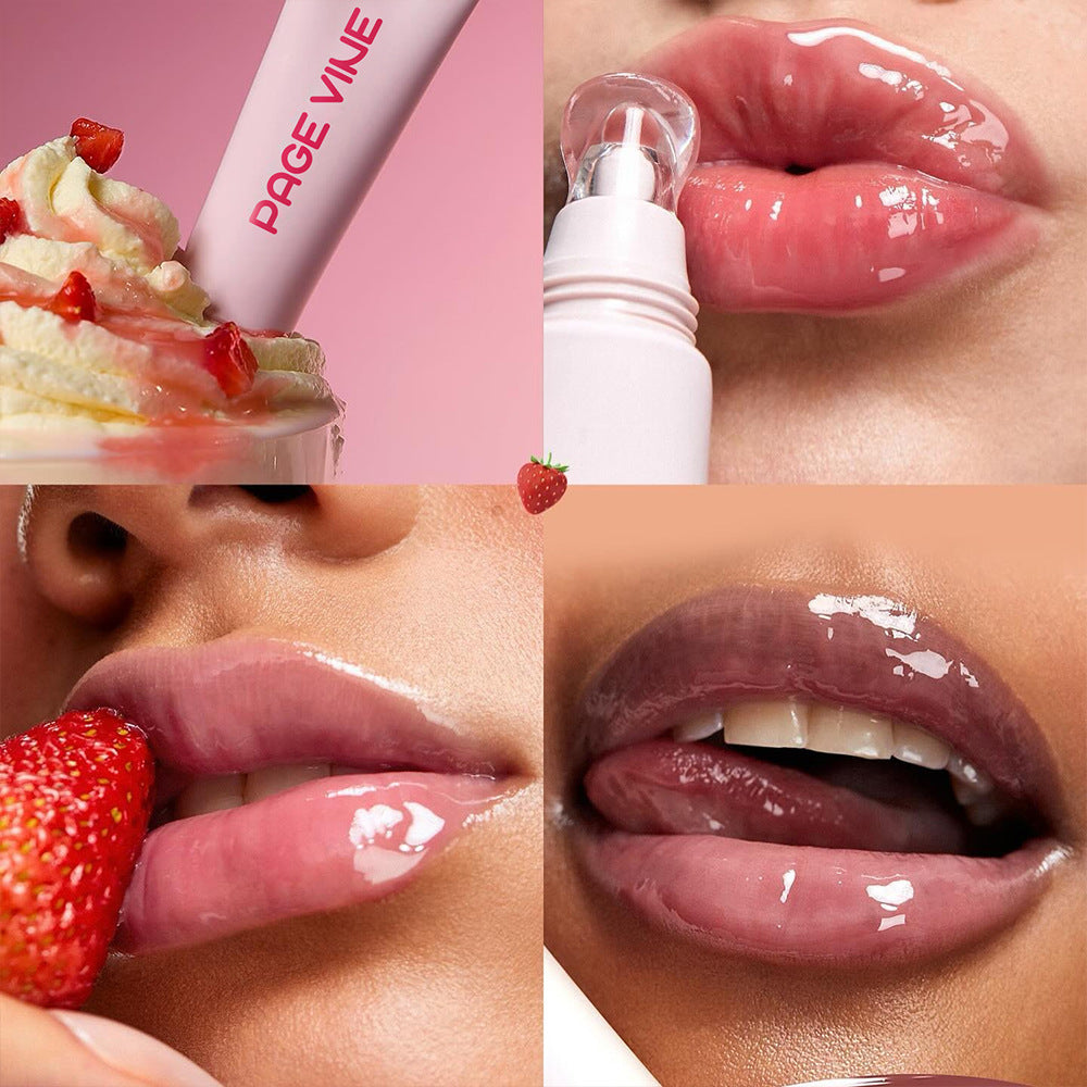 Brightening 4-Color Lip Balm – Moisturizing, Exfoliating, Long-Lasting Gloss